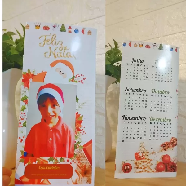 Calendário de Mesa Natal e Ano Novo