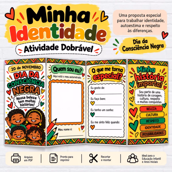 Minha Identidade: Atividade Dobrável